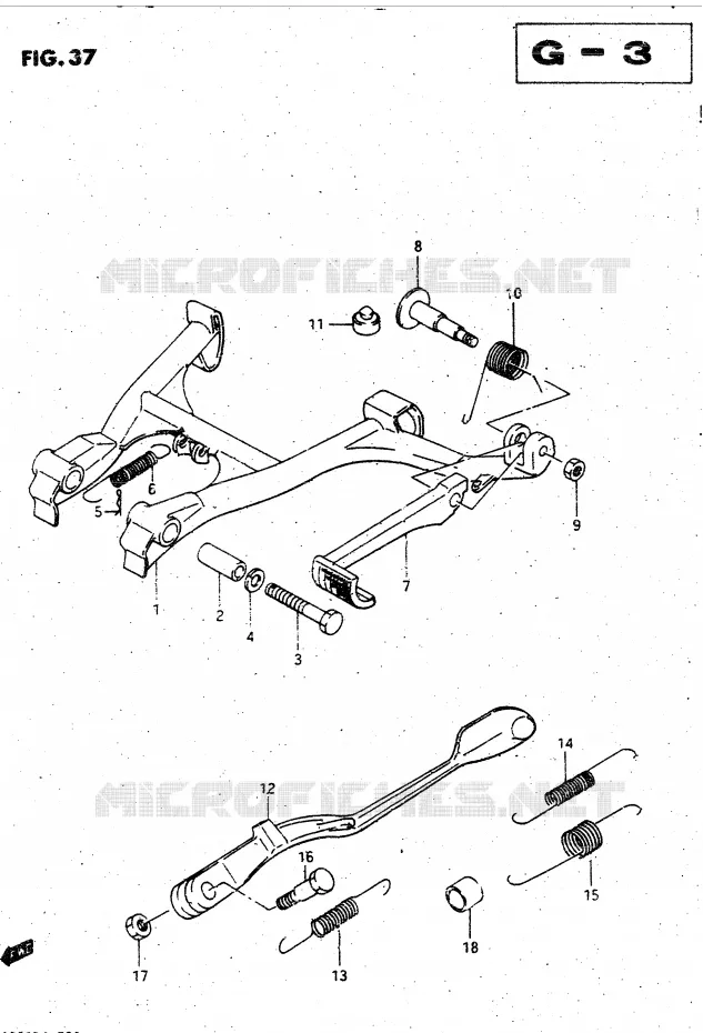 STAND Suzuki MOTO 1400 CAVALCADE 1988  GV1400GDJ(DG-DJ/CJ)
