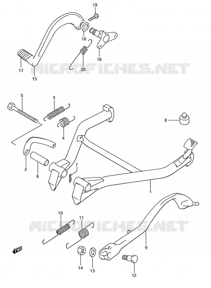 STAND Suzuki MOTO 750 GSX-F 1990  GSX750FL(E28)