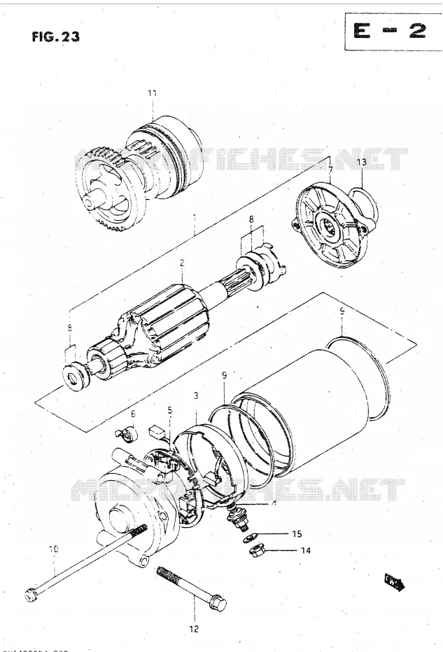 STARTMOTOR Suzuki MOTO 1400 CAVALCADE 1987  GV1400GDH(DG-DJ/CJ)