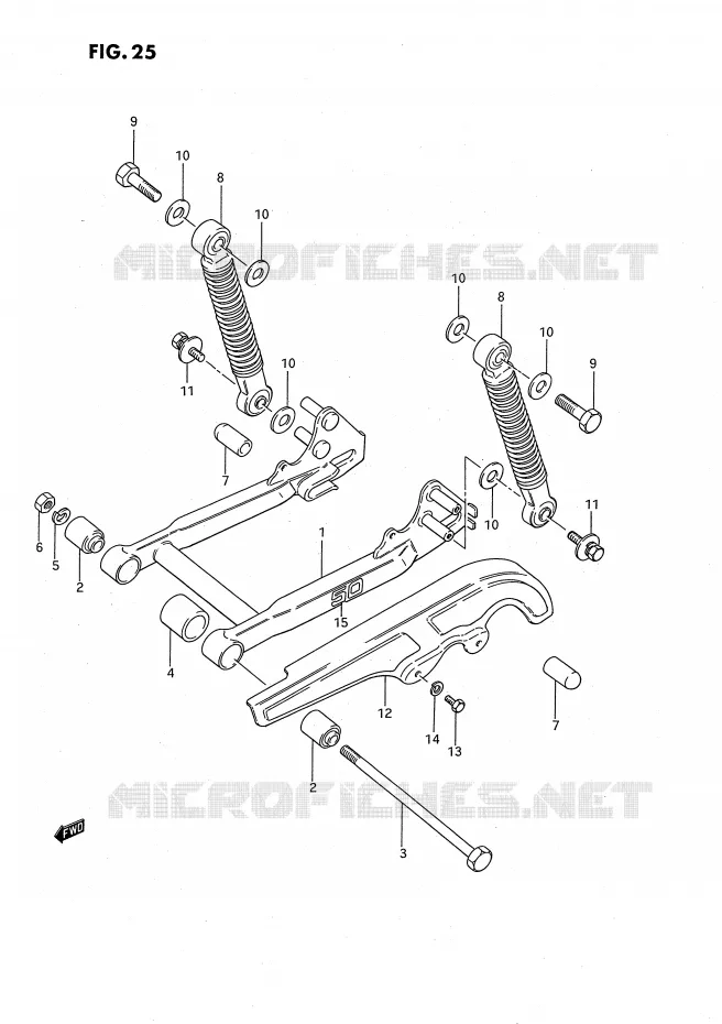 SWINGARM Suzuki MOTO 50 JR 1992  JR50N(P3)