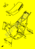 FRAME   SEAT (MODELE G) voor Suzuki RM 125 1988
