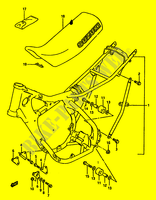 FRAME   SEAT (MODELE H/J) voor Suzuki RM 125 1987