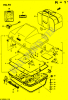 KOFFER (MODELE G) voor Suzuki CAVALCADE 1400 1986