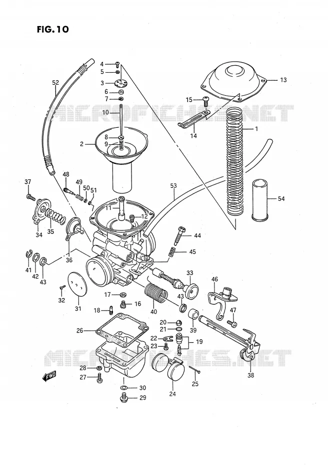 CARBURATOR Suzuki MOTO 650 SAVAGE 1988  LS650PJ(E2)