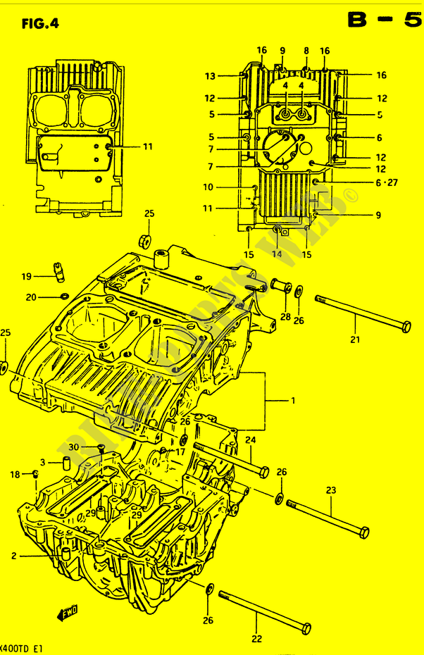 CASING voor Suzuki GSX 400 1983
