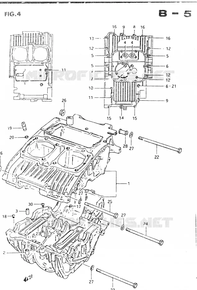 CASING Suzuki MOTO 400 GSX 1985  GSX400EF(E2)