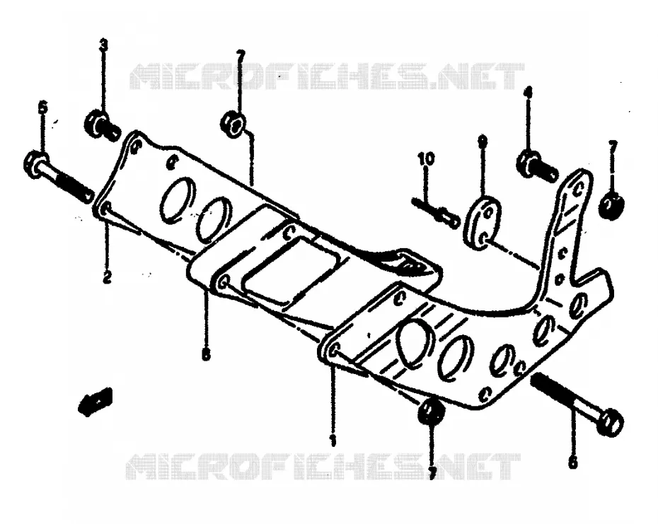 CHAIN ??GUIDE Suzuki MOTO 125 RM 1984  RM125E(E/F)