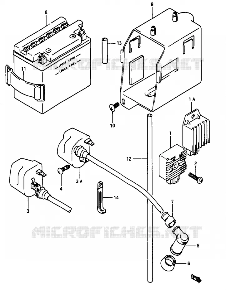 ELEKTRISCH Suzuki MOTO 50 RG 1983  RG50WD(D/E/F/1/G/J/K)