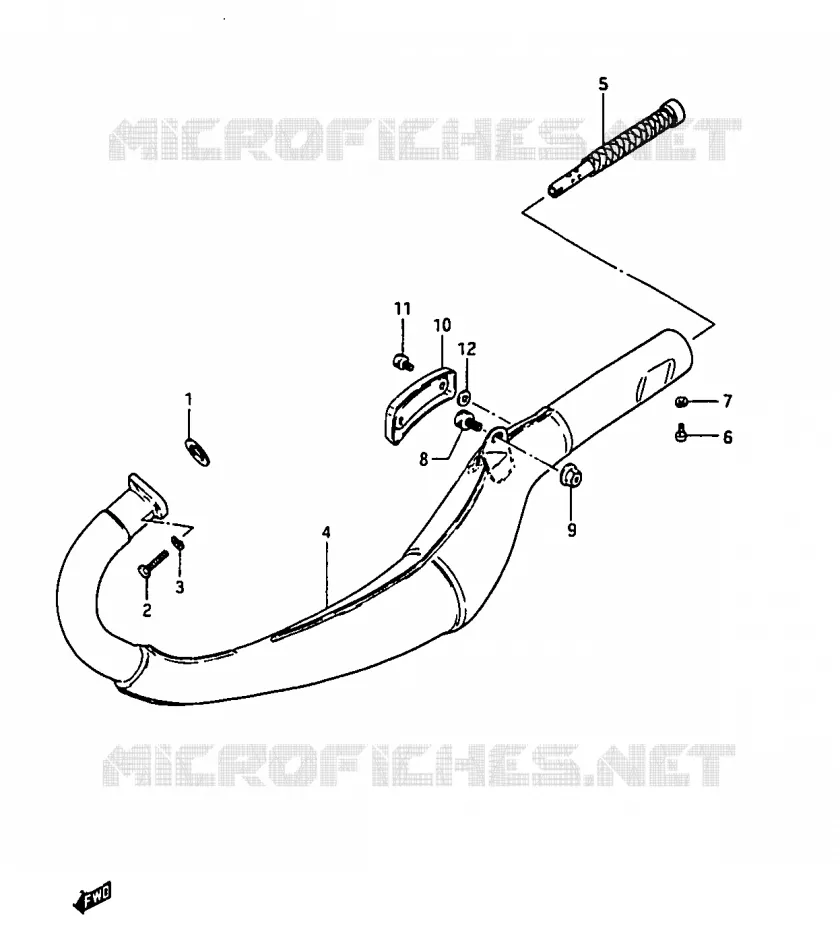 GELUIDDEMPER Suzuki MOTO 50 RG 1988  RG50J(D/E/F/1/G/J/K)