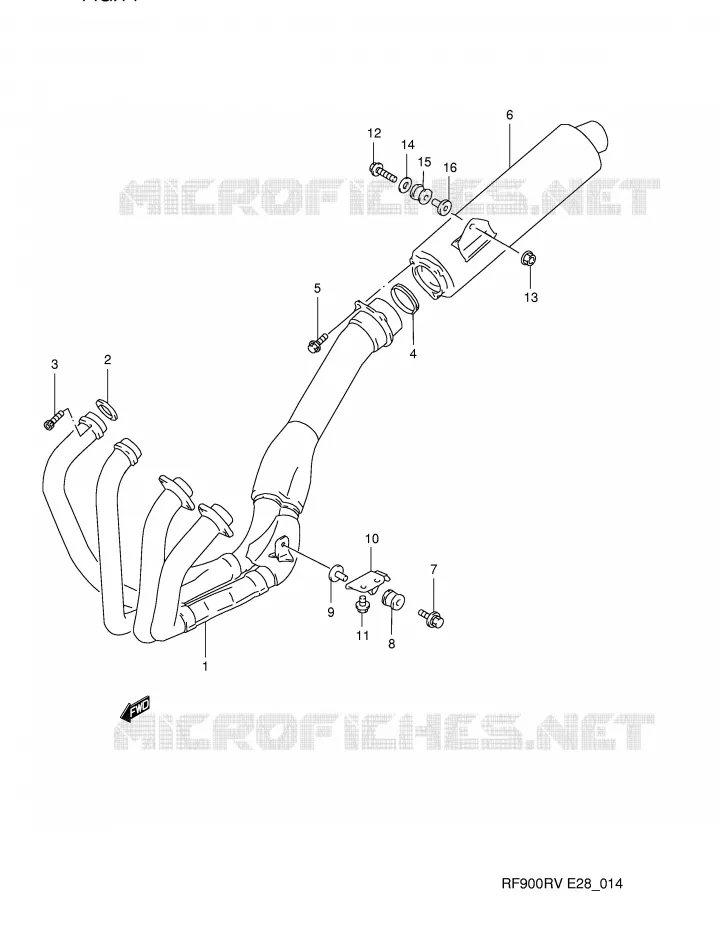 GELUIDDEMPER Suzuki MOTO 900 RF 1994  RF900RR(E28)