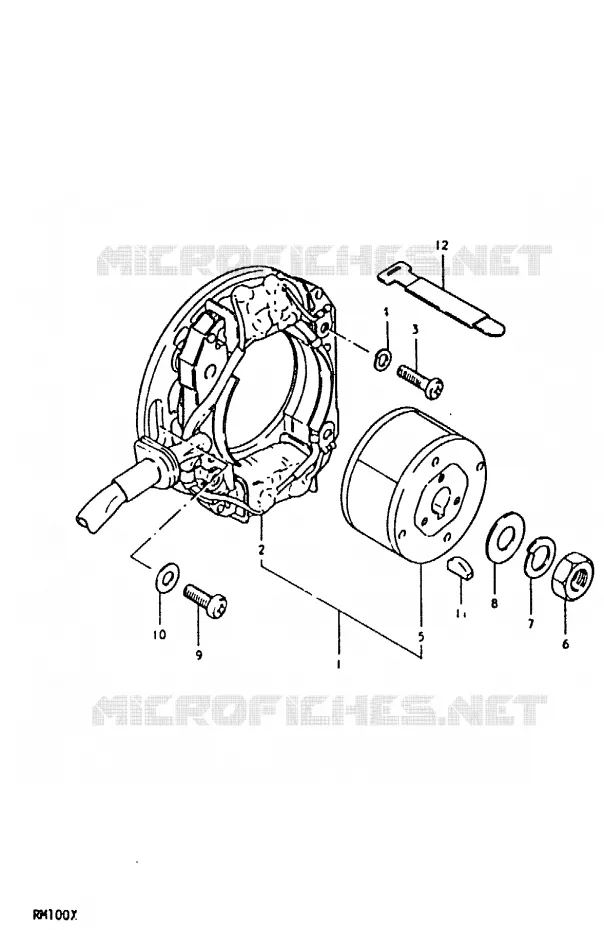ONTSTEKING Suzuki MOTO 100 RM 1992  RM100N(N/T/X)