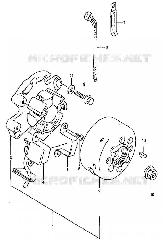 ONTSTEKING Suzuki MOTO 250 RM 2000  RM250Y(T/V/W/X/Y)