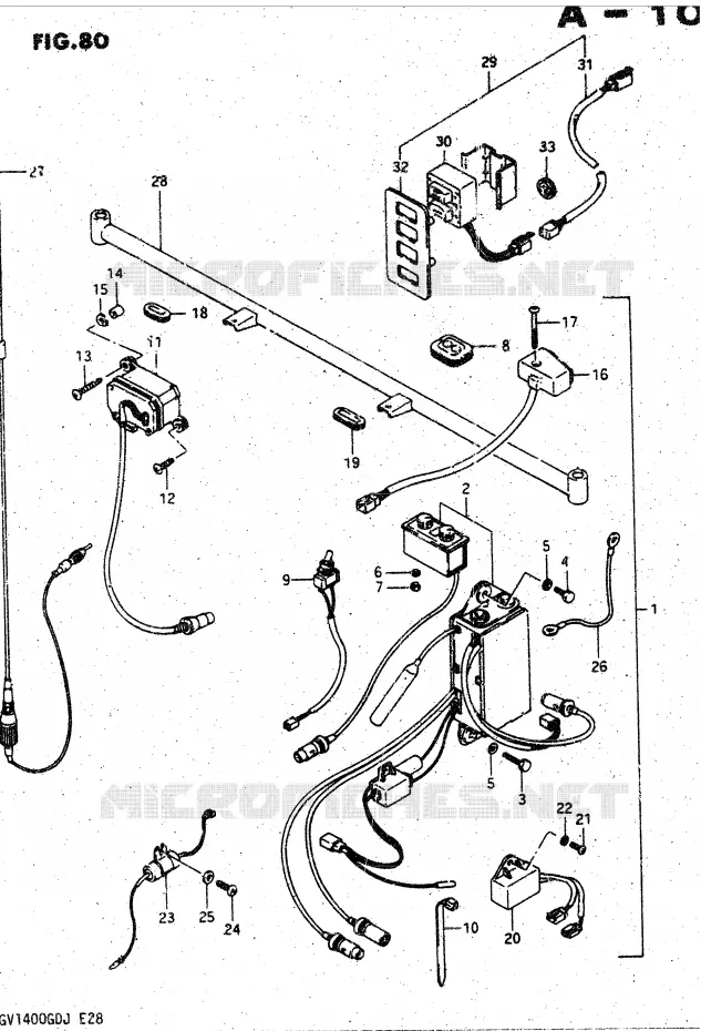 RADIO KIT (OPTIONNEL) Suzuki MOTO 1400 CAVALCADE 1988  GV1400GDJ(DG-DJ/CJ)