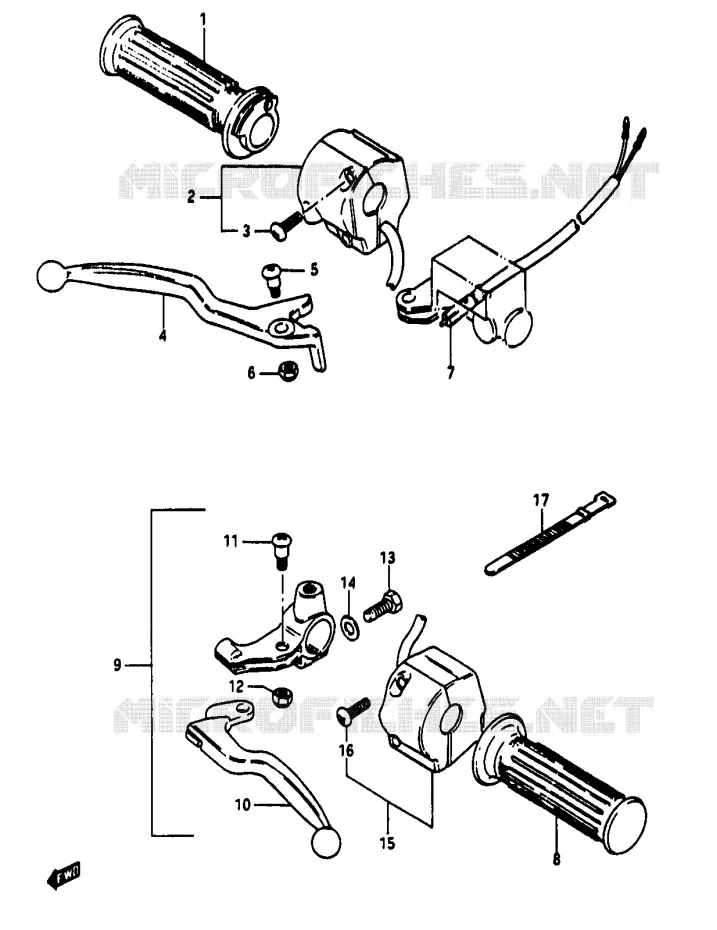 SCHAKELAARS Suzuki MOTO 50 RG 1985  RG50F(D/E/F/1/G/J/K)
