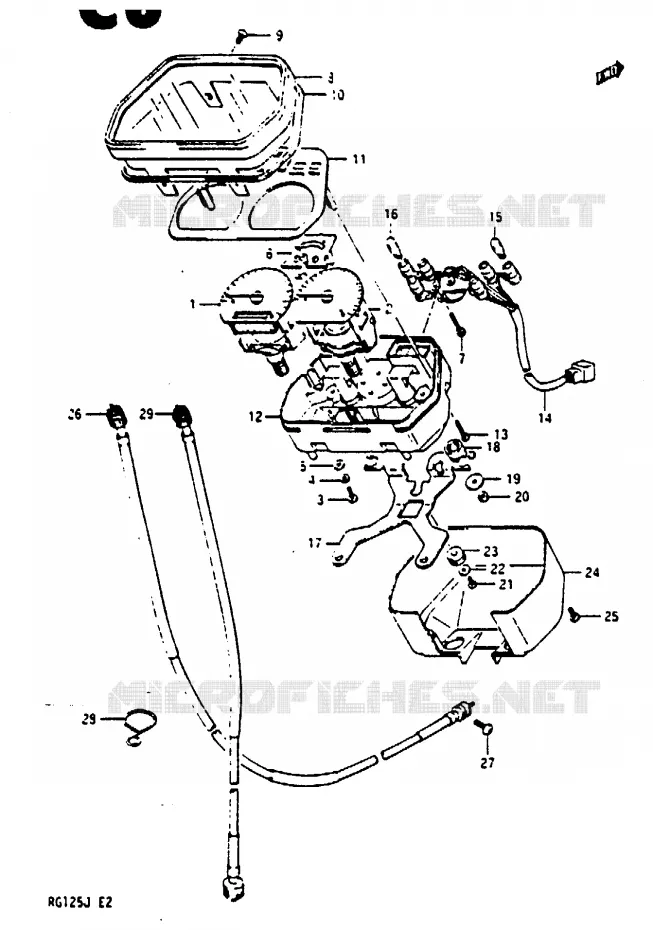 SNELHEIDSMETER Suzuki MOTO 125 RG 1986  RG125CG(G/H/J)