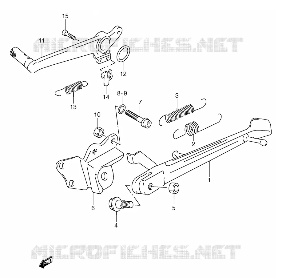 STAND Suzuki MOTO 250 RG 1993  RGV250P(E24)