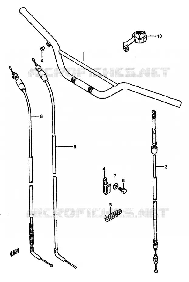 STUUR Suzuki MOTO 125 RM 1988  RM125J(G/H/J)