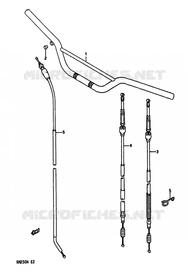 STUUR Suzuki MOTO 250 RM 1992  RM250N(K/L/M/N)