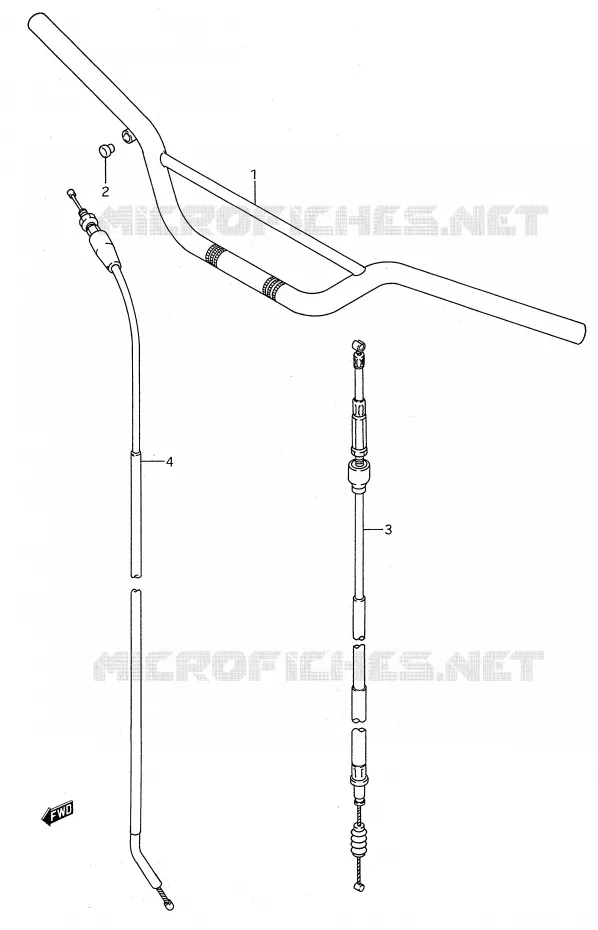 STUUR Suzuki MOTO 250 RM 1994  RM250R(E28)