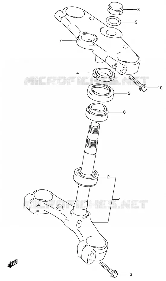 STUURKOLOM Suzuki MOTO 600 RF 1994  RF600RUR(E2)
