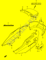 ACHTER KUIP (AN650AK4) voor Suzuki BURGMAN 650 2004