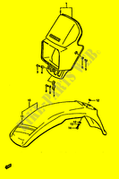 HEADLIGHT BOWL   FRONT FENDER (MODELE F) voor Suzuki DR 125 1988