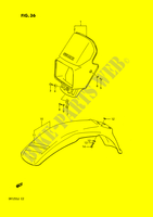 HEADLIGHT BOWL   FRONT FENDER (MODELE F) voor Suzuki DR 125 1987
