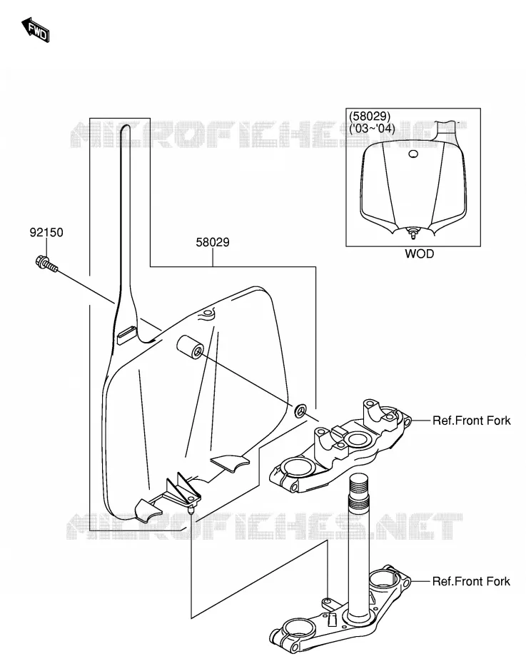 ACCESSOIRE Suzuki MOTO 110 DR-Z 2003  DR-Z110K3(E24)