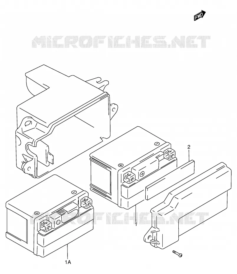 ACCU Suzuki SCOOTER 100 ADDRESS 1996  AG100T(E71)