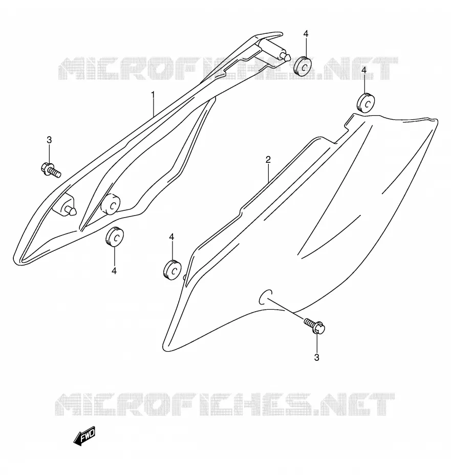 ACHTER KUIP Suzuki MOTO 125 DR-Z 2007  DR-Z125LK7(E3/E28)
