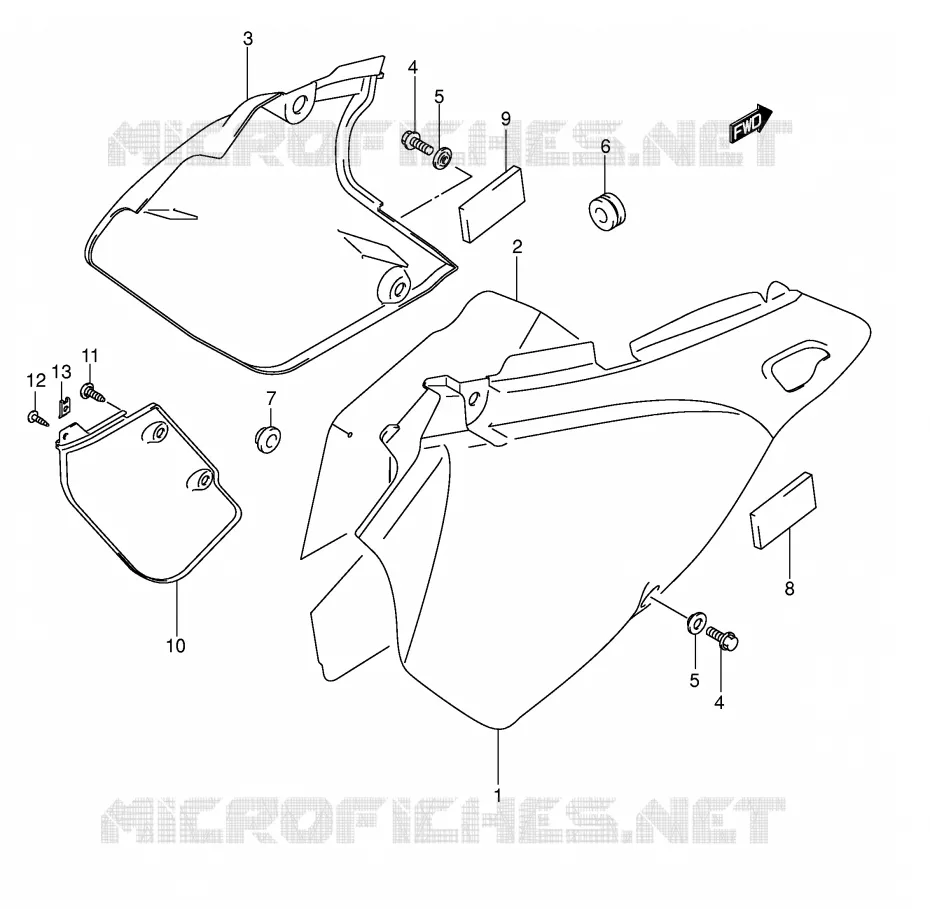 ACHTER KUIP Suzuki MOTO 400 DR-Z 2006  DR-Z400EK6(E1)