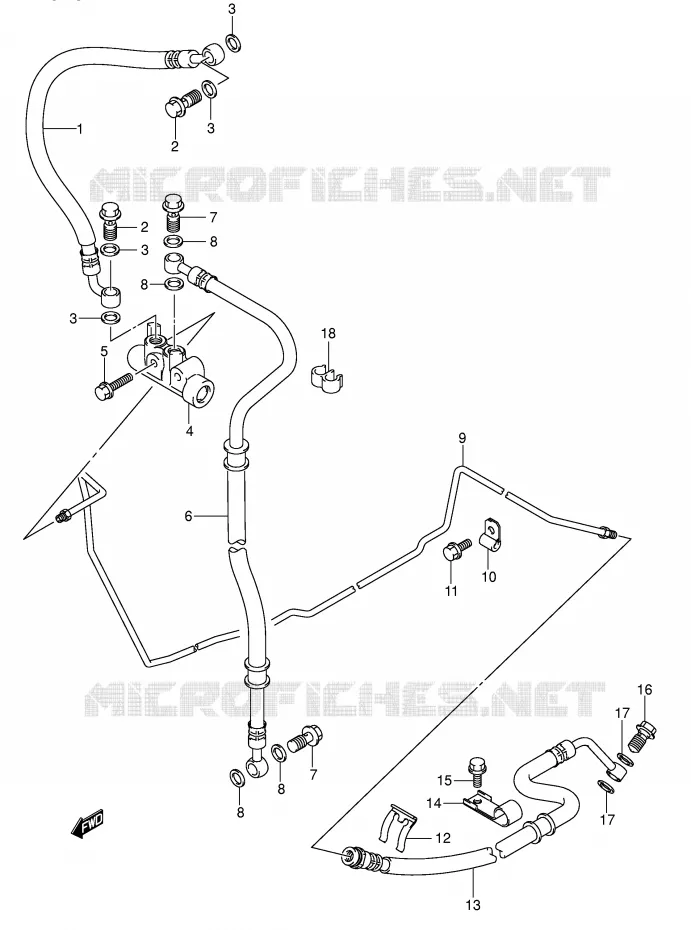 ACHTER REMSLANG Suzuki SCOOTER 250 BURGMAN 2005  AN250K5(E2)