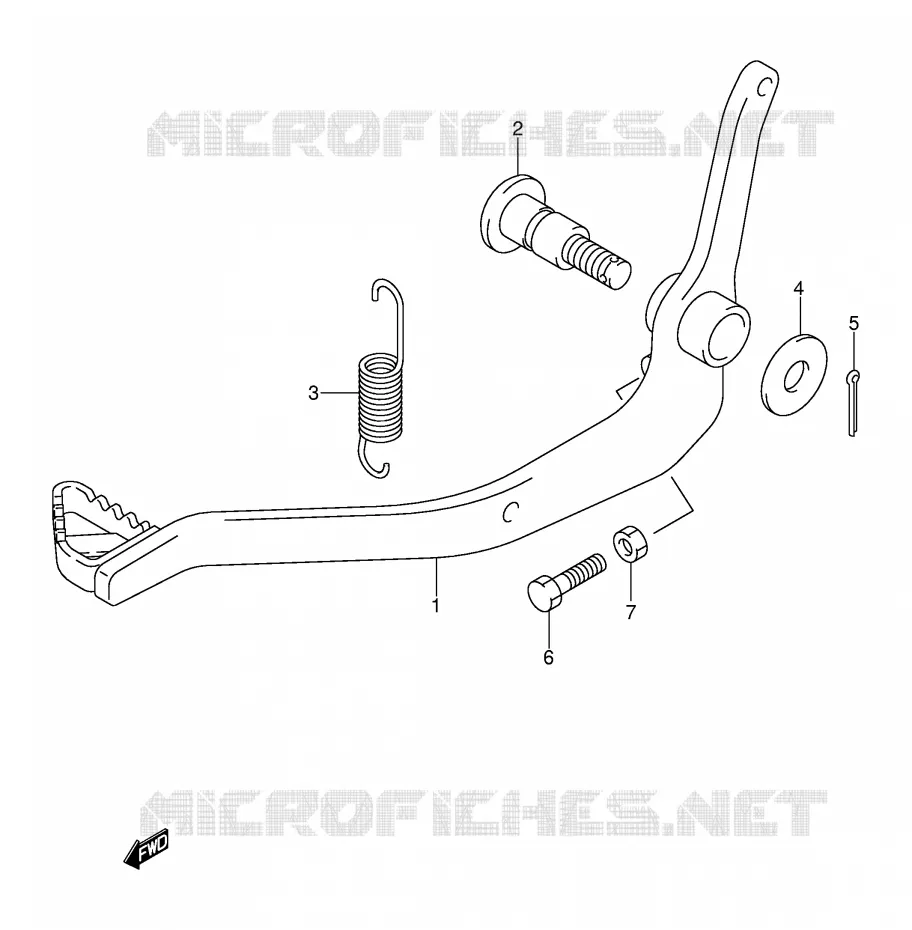 ACHTERREM Suzuki MOTO 125 DR-Z 2004  DR-Z125LK4(E3/E28)