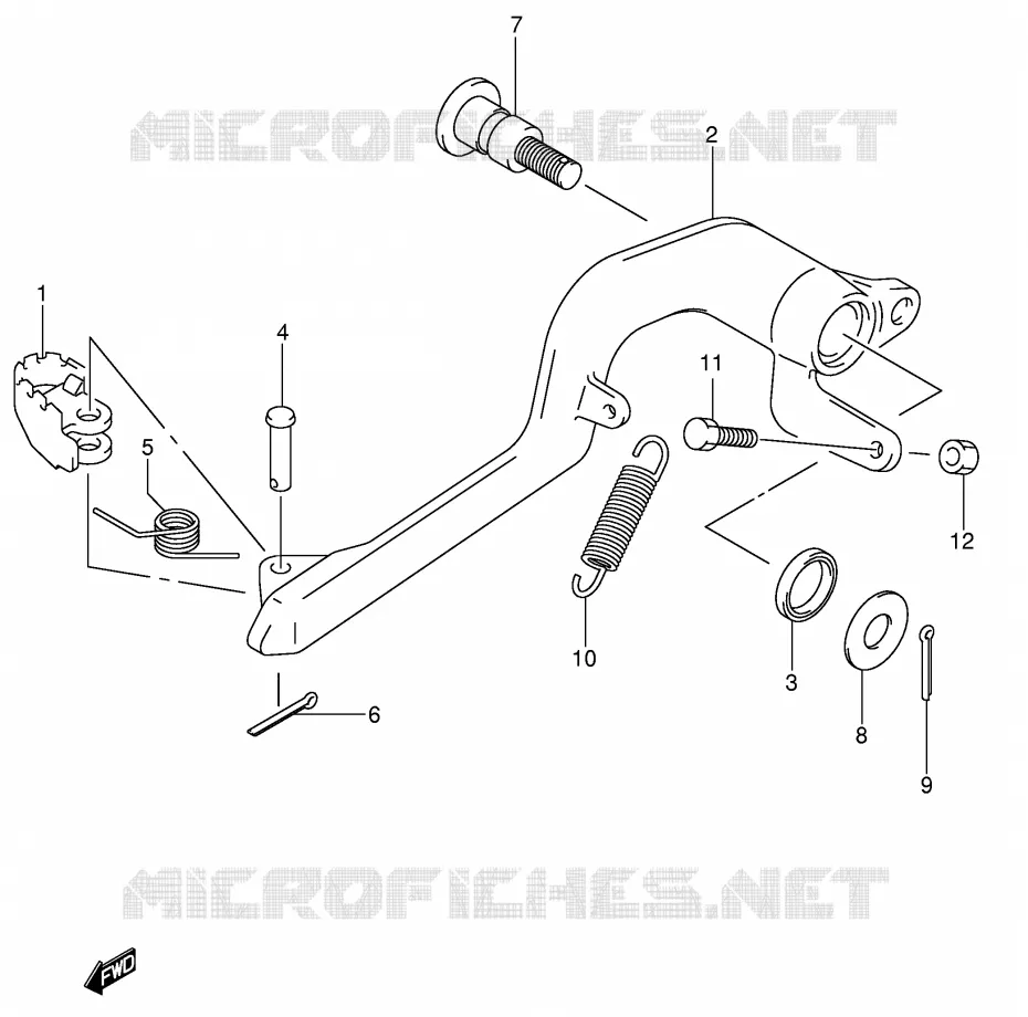 ACHTERREM Suzuki MOTO 400 DR-Z 2000  DR-Z400SY(E2)