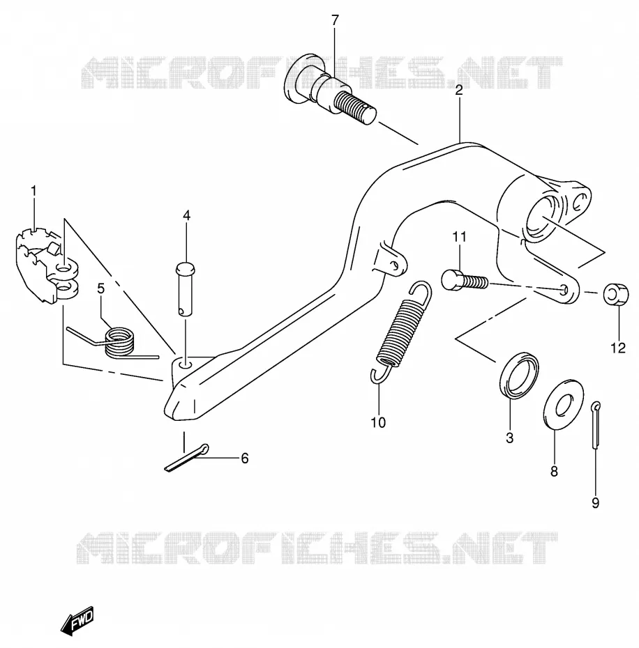 ACHTERREM Suzuki MOTO 400 DR-Z 2000  DR-Z400SY(E3/E28)