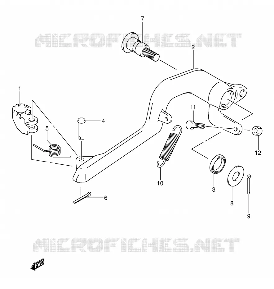 ACHTERREM Suzuki MOTO 400 DR-Z 2007  DR-Z400SK7(E3/E28)