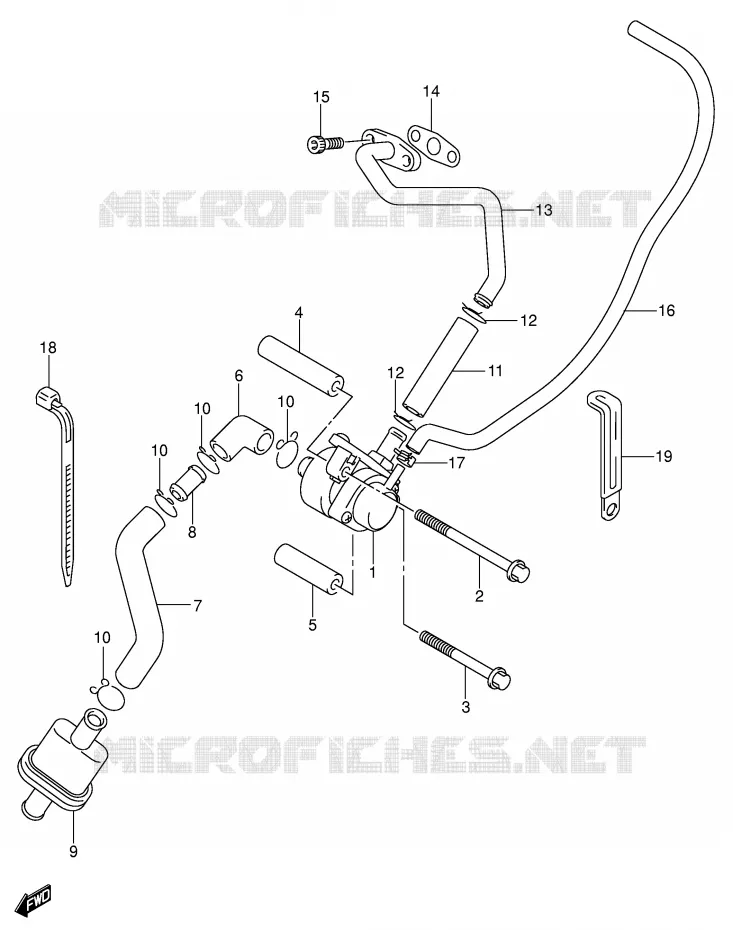 ANTI VERVUILINGS SYSTEM Suzuki MOTO 400 DR-Z 2004  DR-Z400SK4(E2)