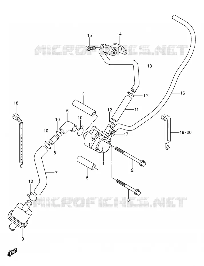 ANTI VERVUILINGS SYSTEM Suzuki MOTO 400 DR-Z 2009  DR-Z400SK9(E2)