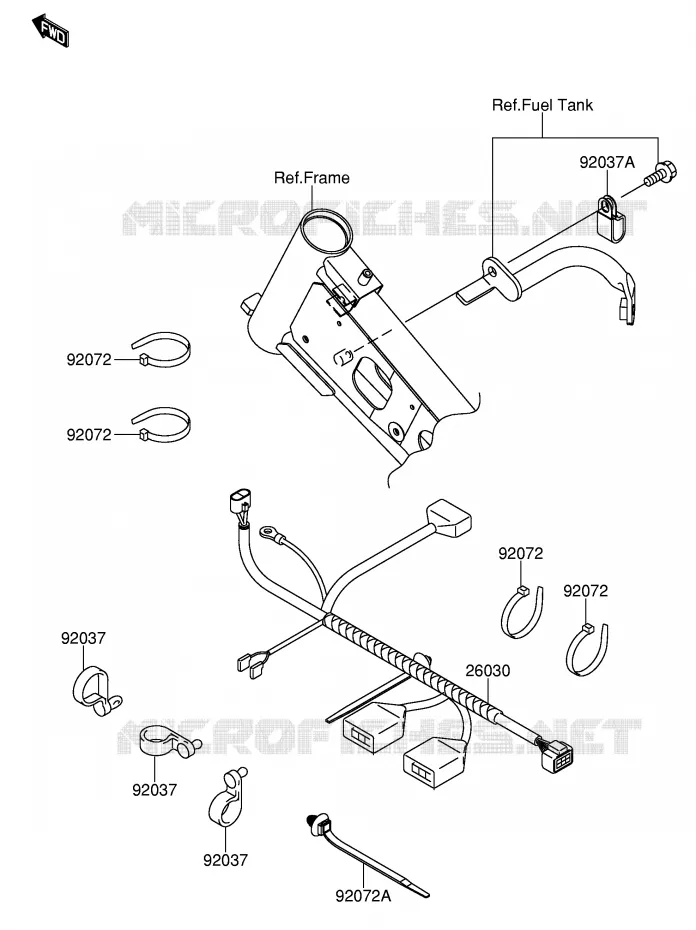 BEDRADING - ACCU Suzuki MOTO 110 DR-Z 2003  DR-Z110K3(E21)