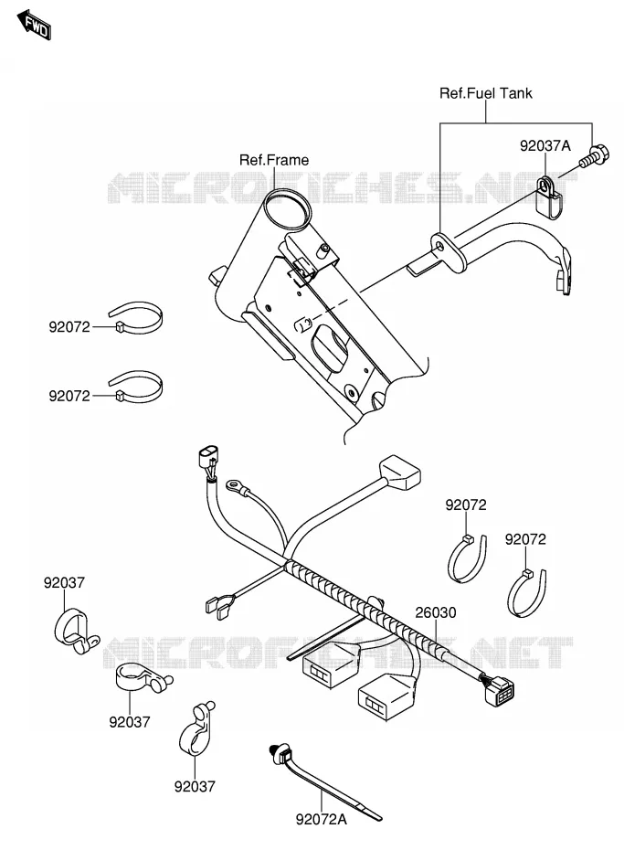 BEDRADING - ACCU Suzuki MOTO 110 DR-Z 2005  DR-Z110K5(E24)
