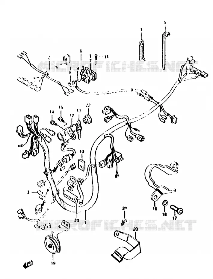 BEDRADING Suzuki SCOOTER 50 ADDRESS 1992  AH50N(N/R)