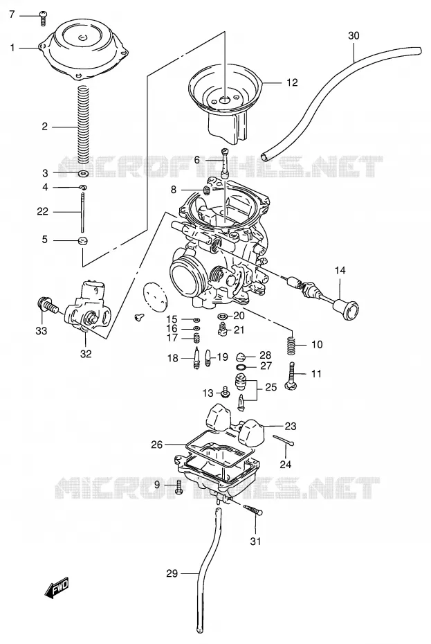 CARBURATOR Suzuki MOTO 125 DF 2000  DF125EY(E4)
