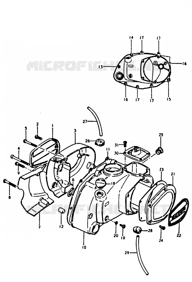 CASING (A100N) Suzuki MOTO 100 A100 1992  A100N(K/L/M/N/4)