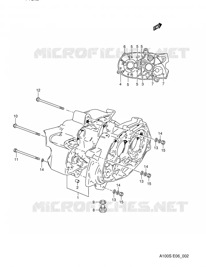 CASING Suzuki MOTO 100 A100 1995  A100S(E6)