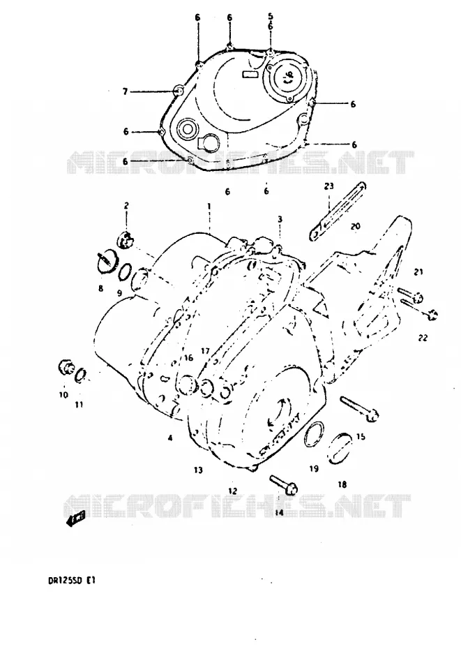 CASING Suzuki MOTO 125 DR 1983  DR125SD(Z/D)