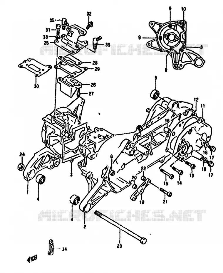 CASING Suzuki SCOOTER 50 ADDRESS 1994  AH50GR(N/R)