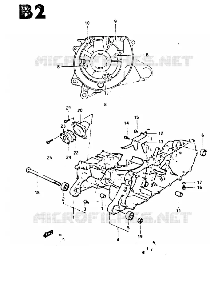 CASING Suzuki SCOOTER 50 CS 1983  CS50GD(Z/D)