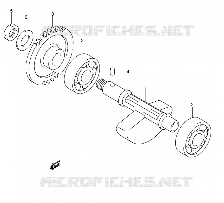 CRANK BALANCER Suzuki MOTO 400 DR-Z 2007  DR-Z400EK7(E1)