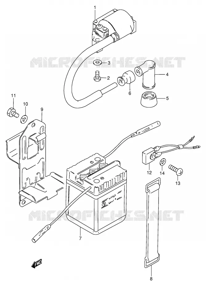 ELEKTRISCH Suzuki MOTO 120 BX 1994  BX120R(P97)