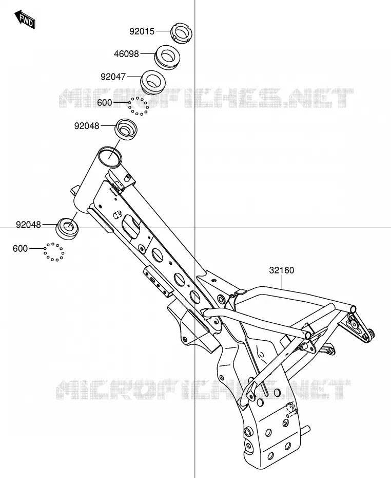 FRAME Suzuki MOTO 110 DR-Z 2003  DR-Z110K3(E28)